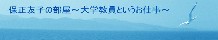 保正友子の部屋～大学教員というお仕事～ 